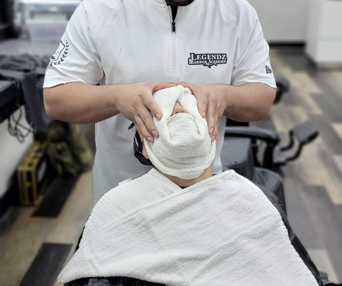 Hot towel treatment